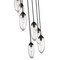 Z-Lite Arden Chandelier, 7-Light, 18 In.W x 12 In.H, Matte Black/Clear 651P-7R-MB - alternate 2